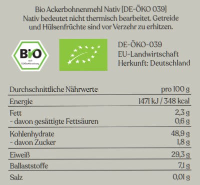SOUNDFOOD Bio Ackerbohnenmehl, glutenfrei, 750g-SOUNDFOOD-2-SOUNDFOOD
