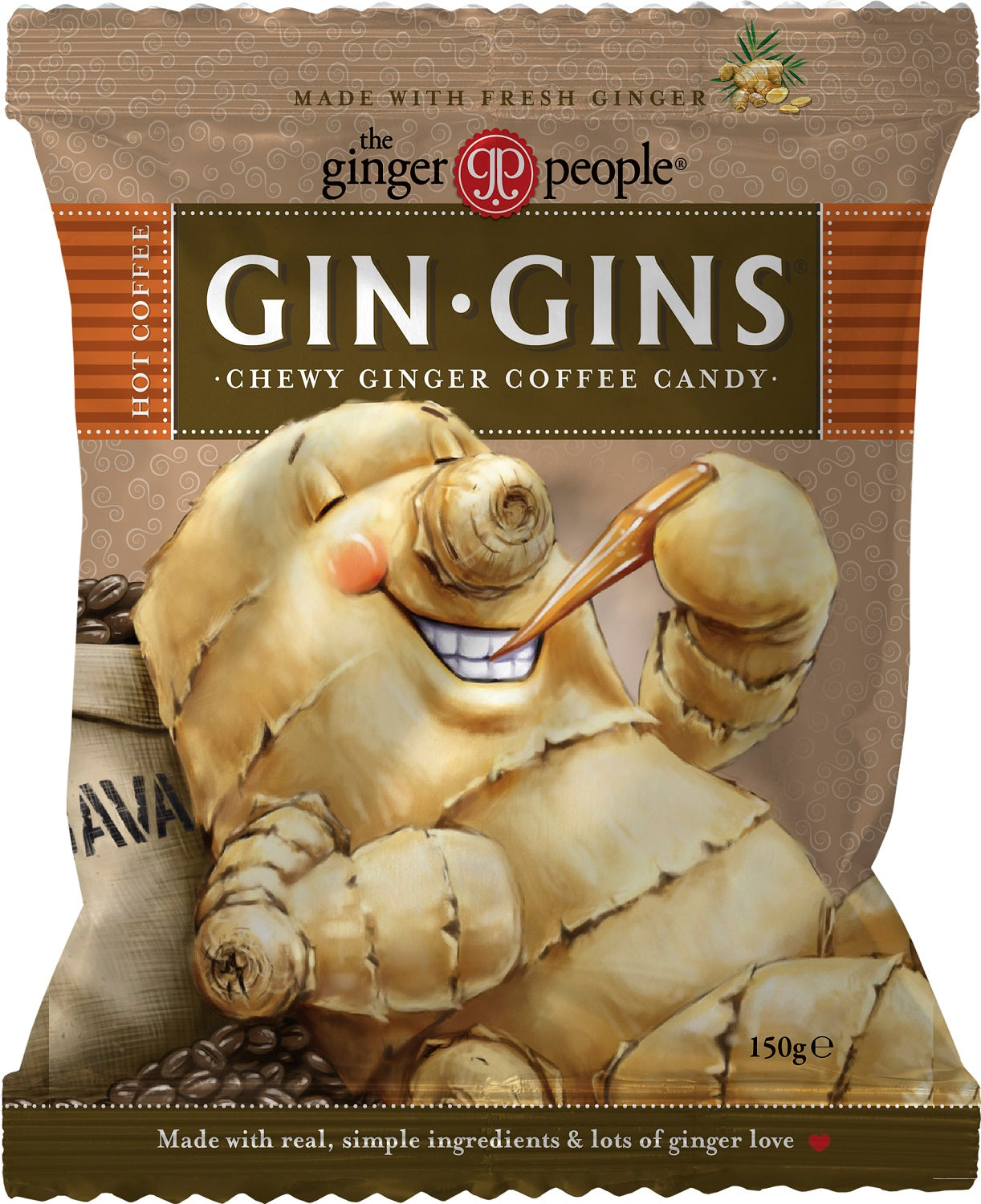 GIN GINS Coffee Ginger Chew Candy 150g-SOUNDFOOD-1-SOUNDFOOD