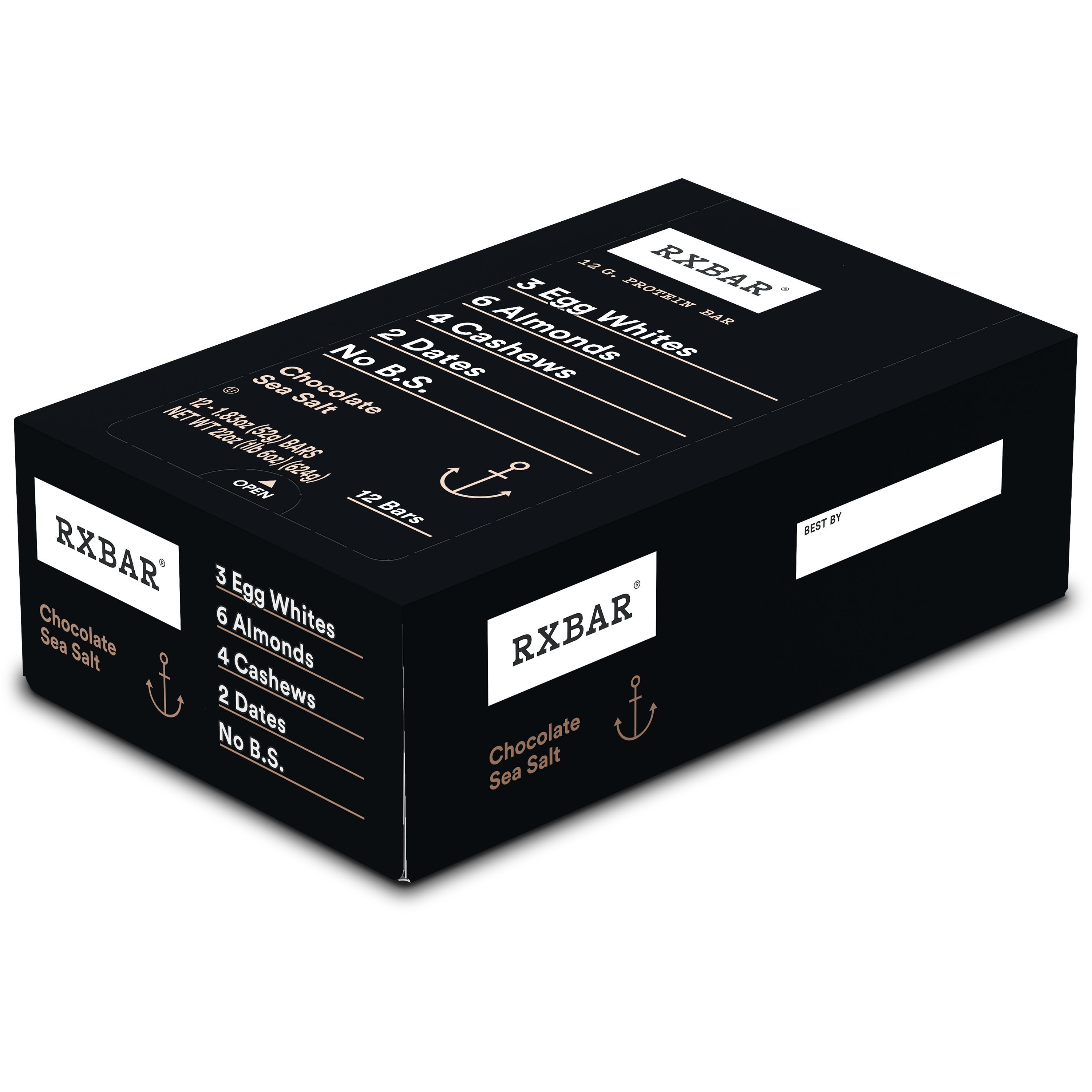 RXBAR Protein Bar Chocolate Sea Salt. 12 Riegel-SOUNDFOOD-2-SOUNDFOOD