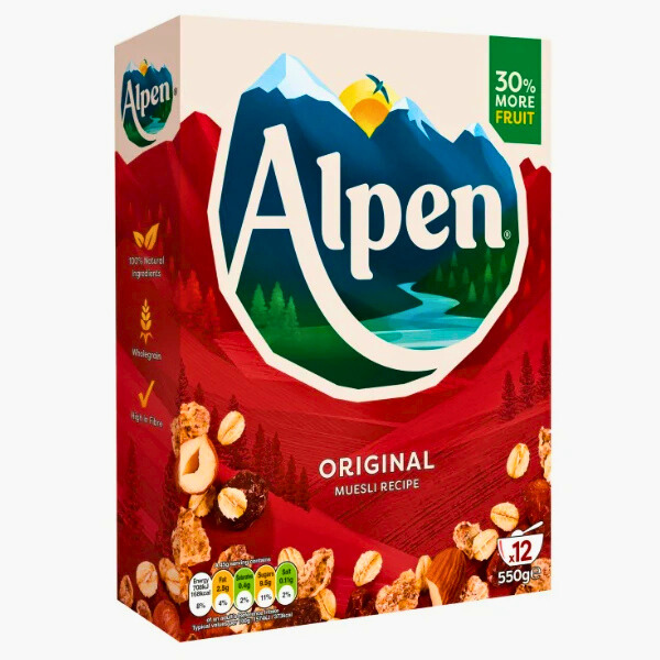 Alpen Original Müsli, 10 Packungen à 550 g