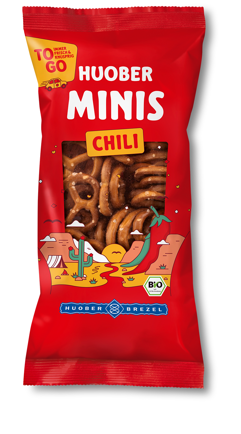HUOBER Bio Minis Chili, 10 Packungen à 75g