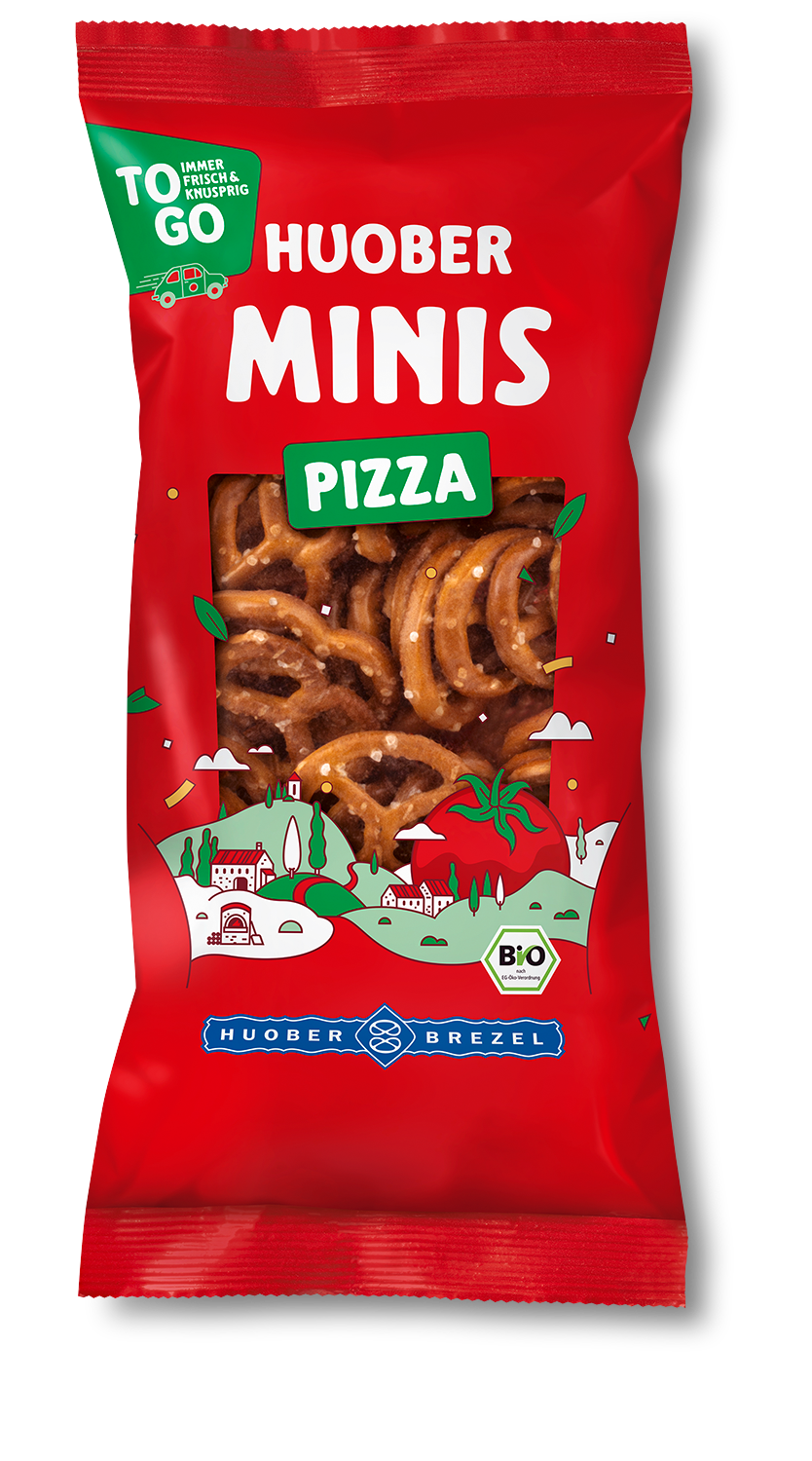 HUOBER Bio Minis Pizza, 10 Packungen à 75g