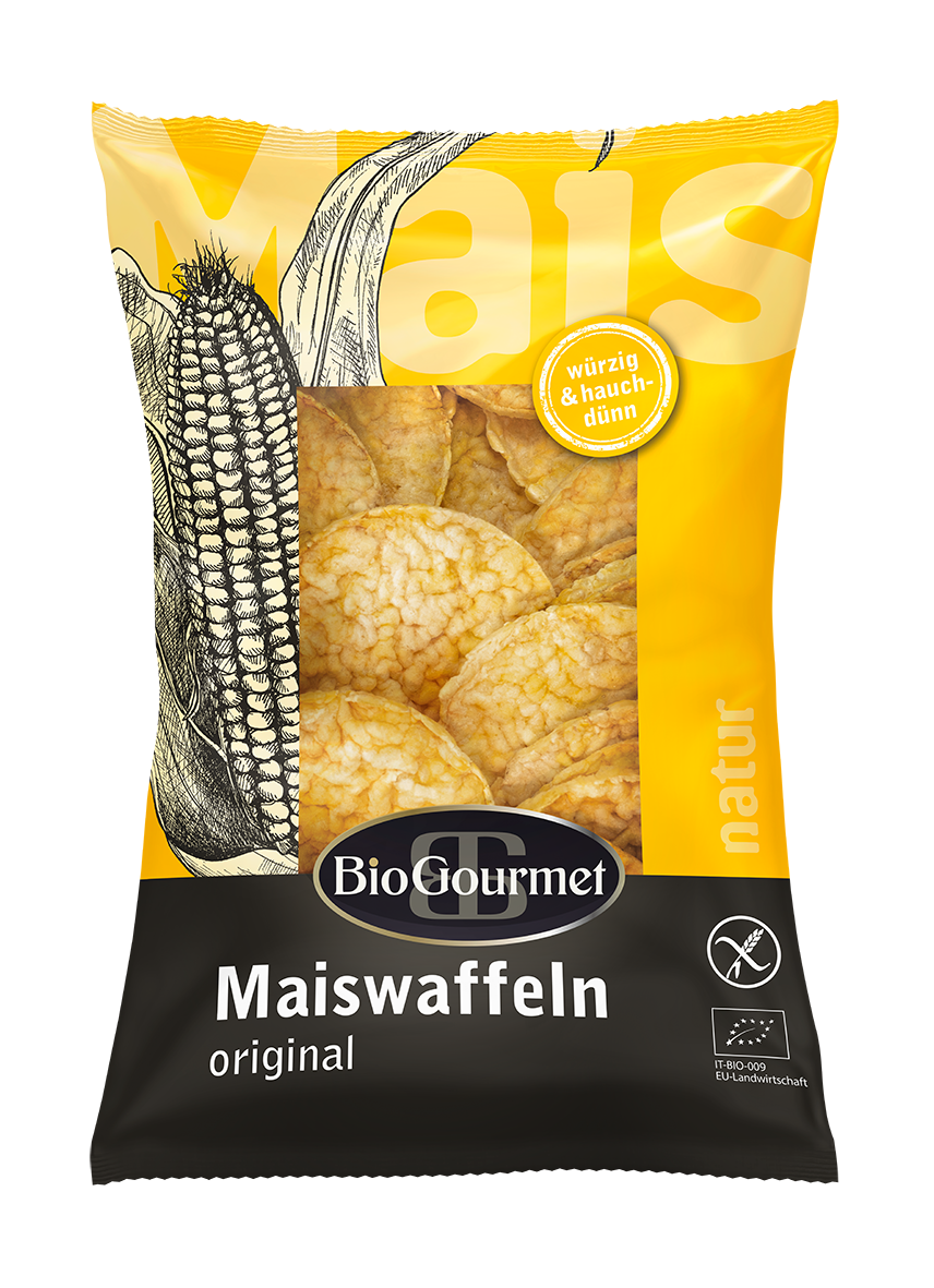 BioGourmet Maiswaffeln glutenfrei, 12 Packungen à 150g