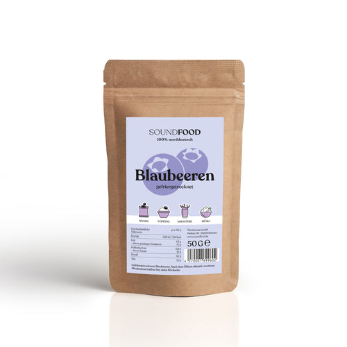 SOUNDFOOD Blaubeeren gefriergetrocknet, 50g