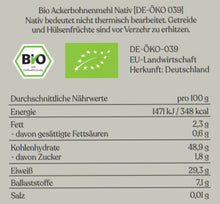 Laden Sie das Bild in den Galerie-Viewer, SOUNDFOOD Bio Ackerbohnenmehl, glutenfrei, 750g