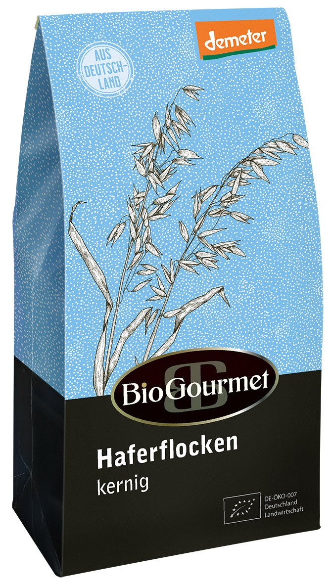 BioGourmet Haferflocken kernig, demeter, 6 Packungen à 400g
