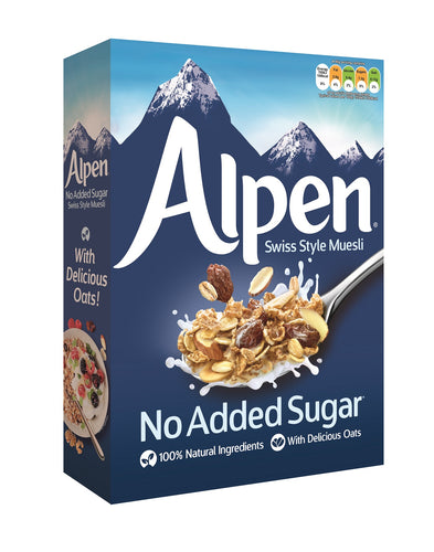 Alpen Müsli ohne Zuckerzusatz, 10 Packungen  à 560g