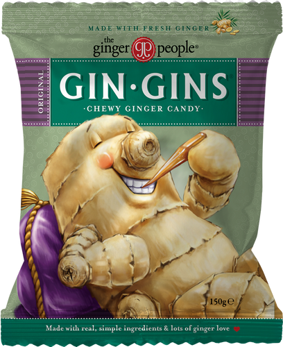 GIN GINS Original Ginger Chew Candy 150g