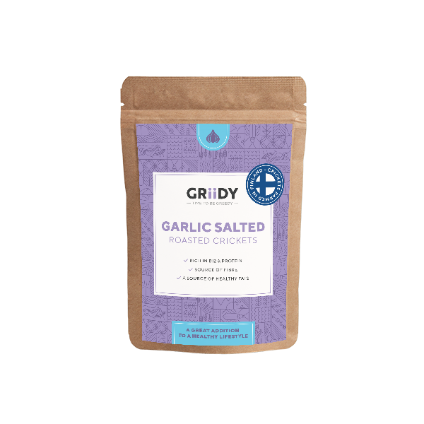 GRiiDY Garlic. Geröstete Grillen mit Knoblauch, ca. 150 Stück