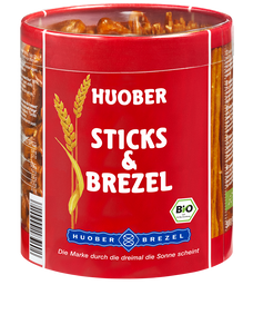 Huober Bio Sticks & Brezel,  12 Dosen à 300g