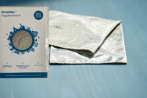 Shieldex Hygienetuch, antiviral, desinfiziert sich selbst, 99,9% reines Silber
