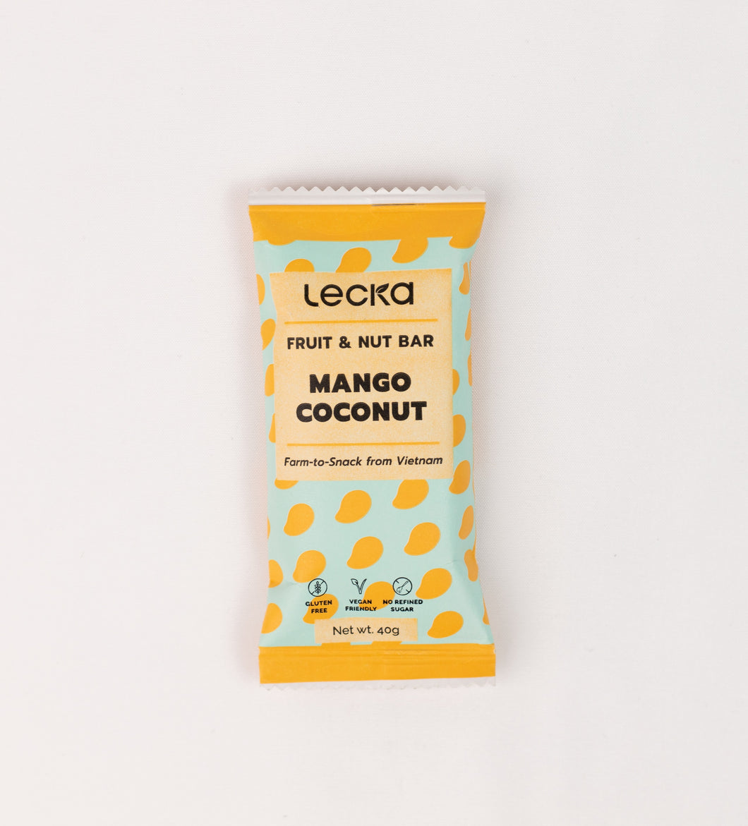 Lecka Fruit & Nut Bar Mango Coconut, 12 Riegel