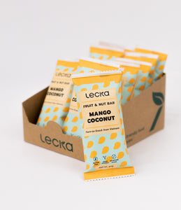 Lecka Fruit & Nut Bar Mango Coconut, 12 Riegel