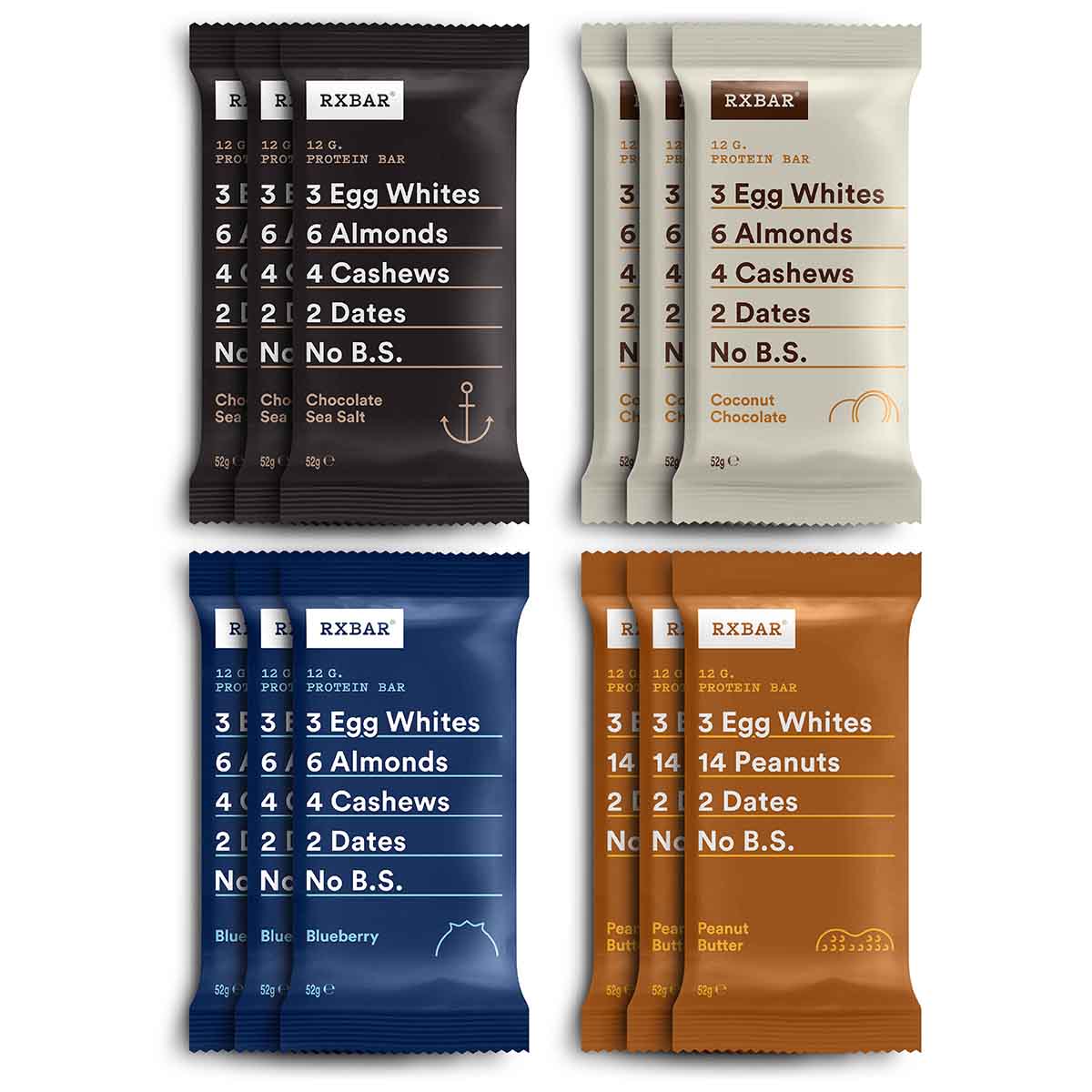 RXBAR Protein Variety Pack, 12 Riegel-SOUNDFOOD-1-SOUNDFOOD
