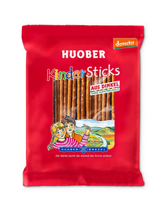 Huober KinderSticks aus Dinkel ohne Aufstreusalz, 12 Packungen à 100g, Bio