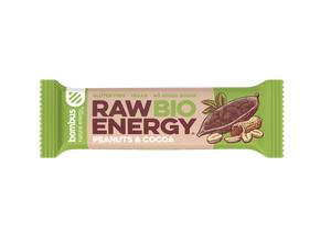 Raw Bio Energy Peanuts & Cocoa, 20 Riegel