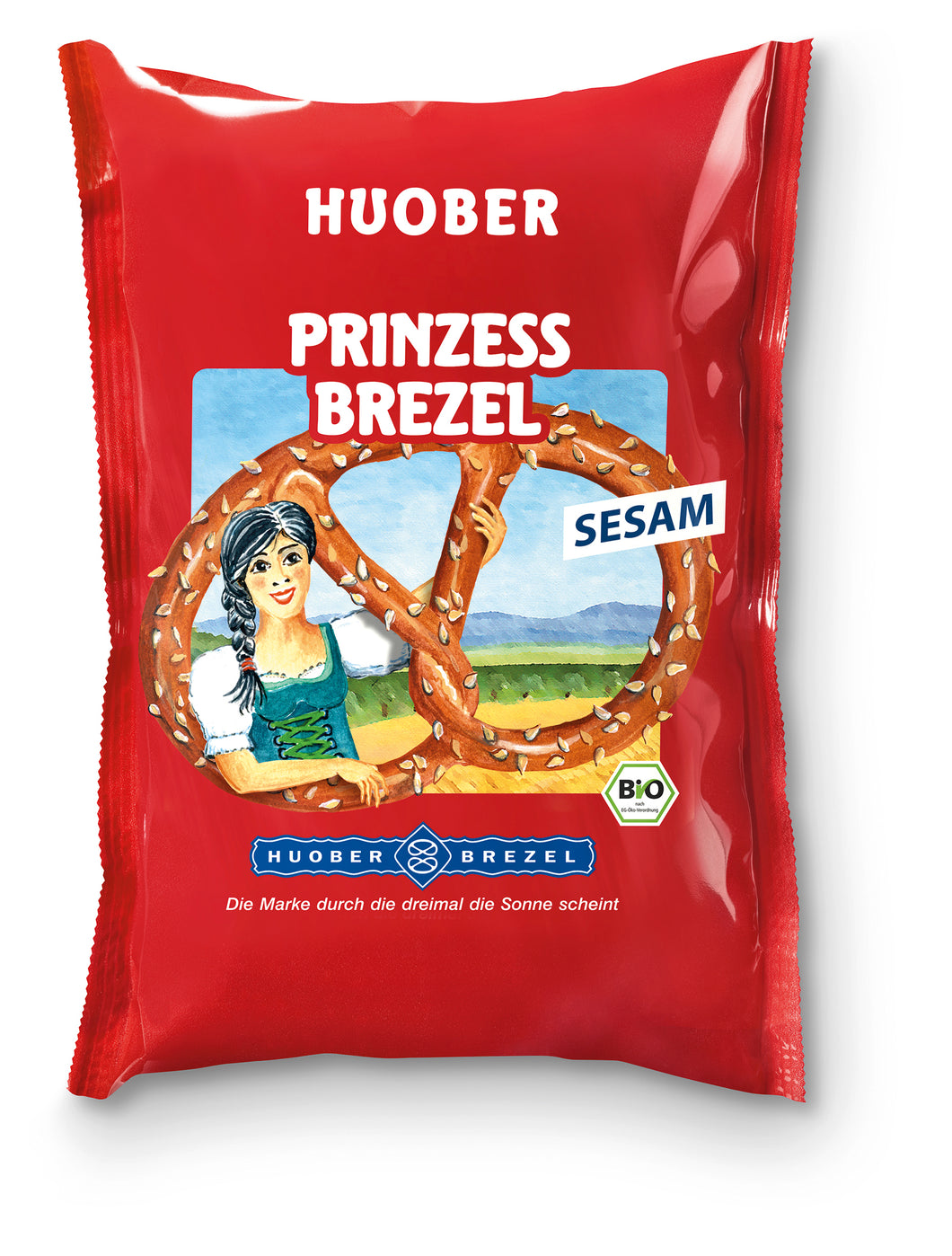 HUOBER Bio Prinzess Brezel Sesam, 12 Packungen à 125g